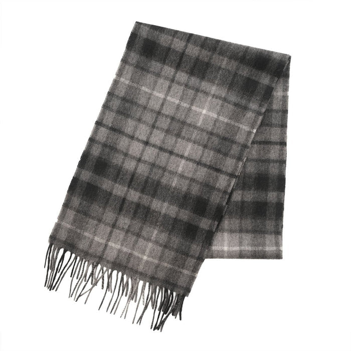 Edinburgh Cashmere Premium Lightweight Scarf - Soft Luxury Wrap - Monochrome Buchanan - Heritage Of Scotland -