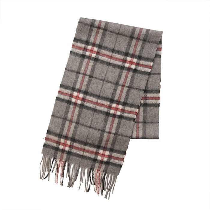 Edinburgh Cashmere Premium Lightweight Scarf - Soft Luxury Wrap - Thomson Grey - Heritage Of Scotland -