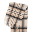 Edinburgh Cashmere Premium Lightweight Scarf - Ultra-Soft Luxury Wrap - Macduff Natural - Heritage Of Scotland -