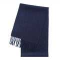 Edinburgh Cashmere Premium Lightweight Scarf - Ultra-Soft Luxury Wrap - Navy - Heritage Of Scotland -