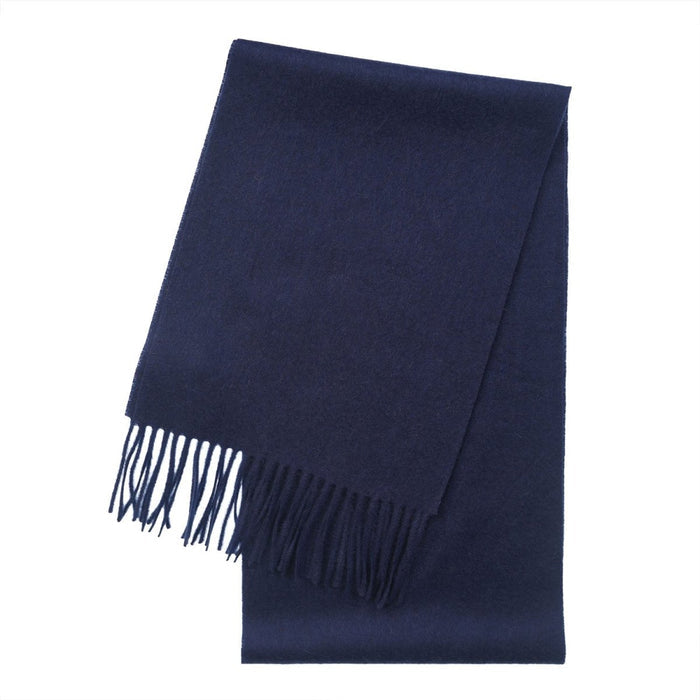 Edinburgh Cashmere Premium Lightweight Scarf - Ultra-Soft Luxury Wrap - Navy - Heritage Of Scotland -