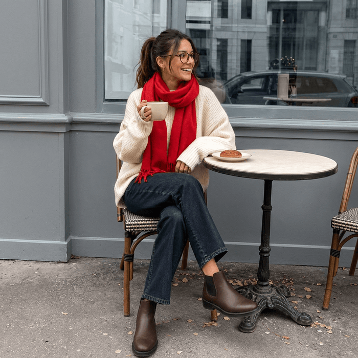 Edinburgh Cashmere Premium Lightweight Scarf - Ultra-Soft Luxury Wrap - Red Rouge - Heritage Of Scotland -
