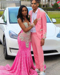 Elegant Rhinestone Beads Prom Dress - Envious Designs