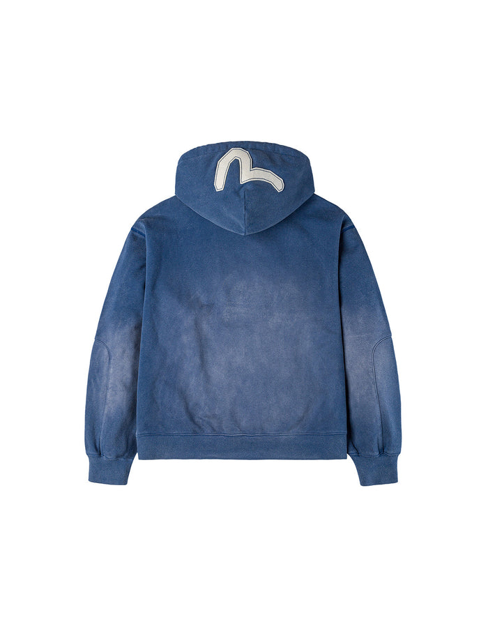 EV and Seagull Patches Embroidery Relax Fit Hoodie Jacket