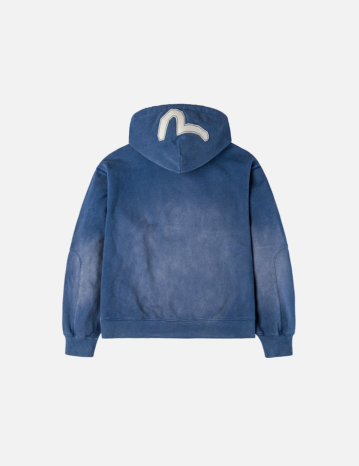 EV and Seagull Patches Embroidery Relax Fit Hoodie Jacket