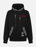 EVISU Totem Print and Embroidery Relax Fit Hoodie