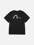 EVISUKURO and Contrasting Seagull Print Relax Fit T-shirt