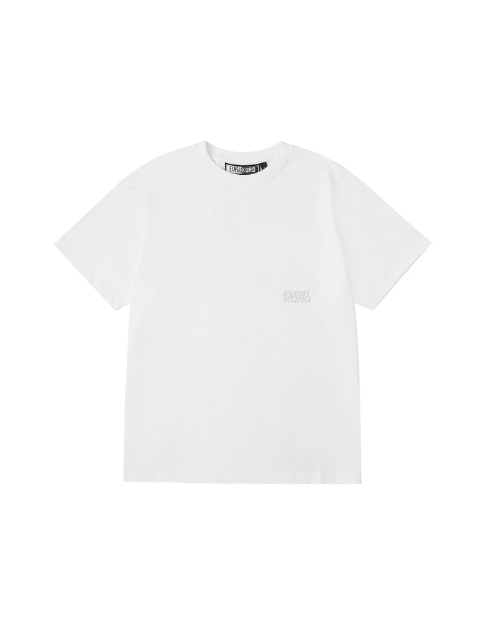 EVISUKURO Flocking and Plastisol Print Regular Fit T-shirt