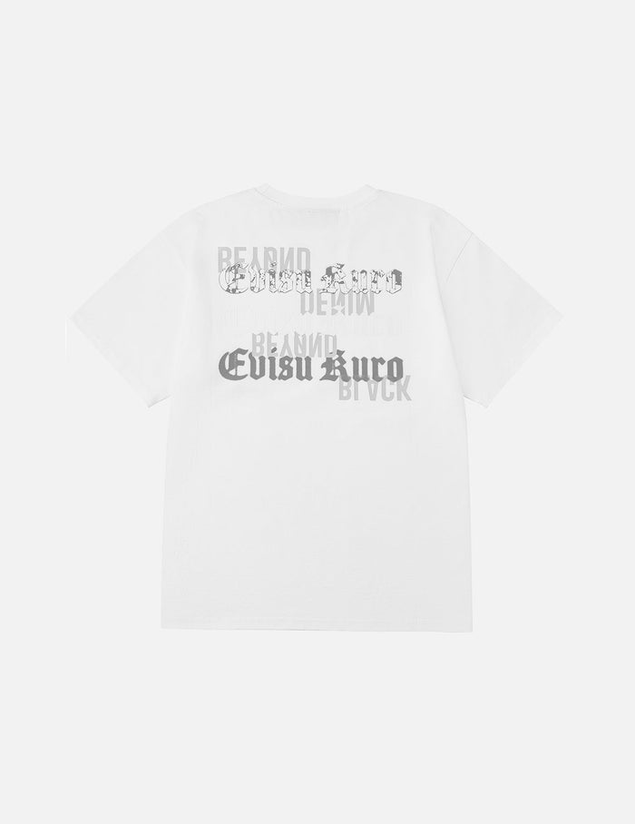 EVISUKURO Flocking and Plastisol Print Regular Fit T-shirt