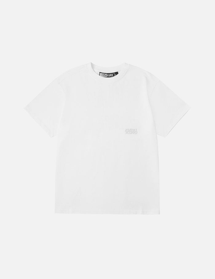 EVISUKURO Flocking and Plastisol Print Regular Fit T-shirt