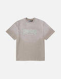 EVISUKURO Waffle Embroidery and Spray Dye Relax Fit T-shirt