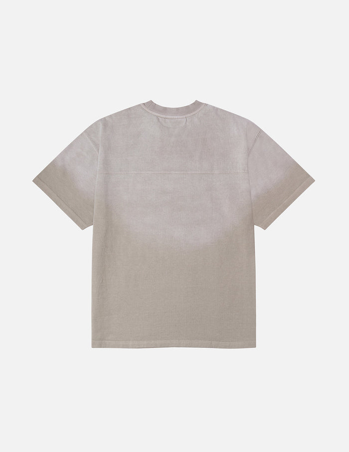 EVISUKURO Waffle Embroidery and Spray Dye Relax Fit T-shirt