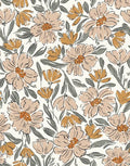 Fallen Blooms Ivory Cream Yellow Small - Family Fabrics B.V.