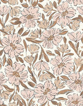 Fallen Blooms Peach Pink Tan Small - Family Fabrics B.V.