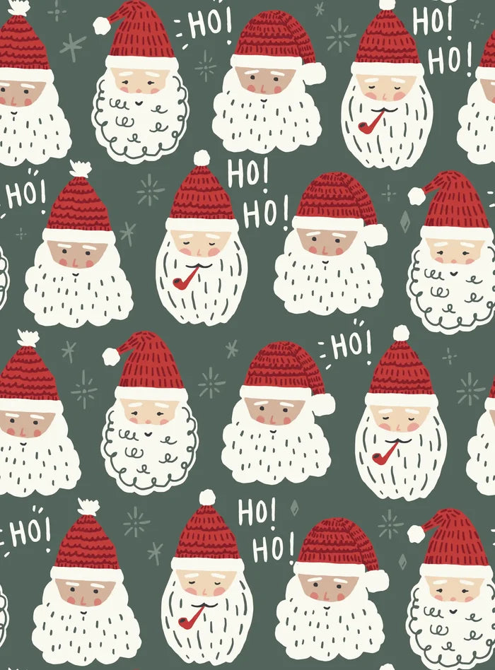 Father Christmas Green Large - Family Fabrics B.V.