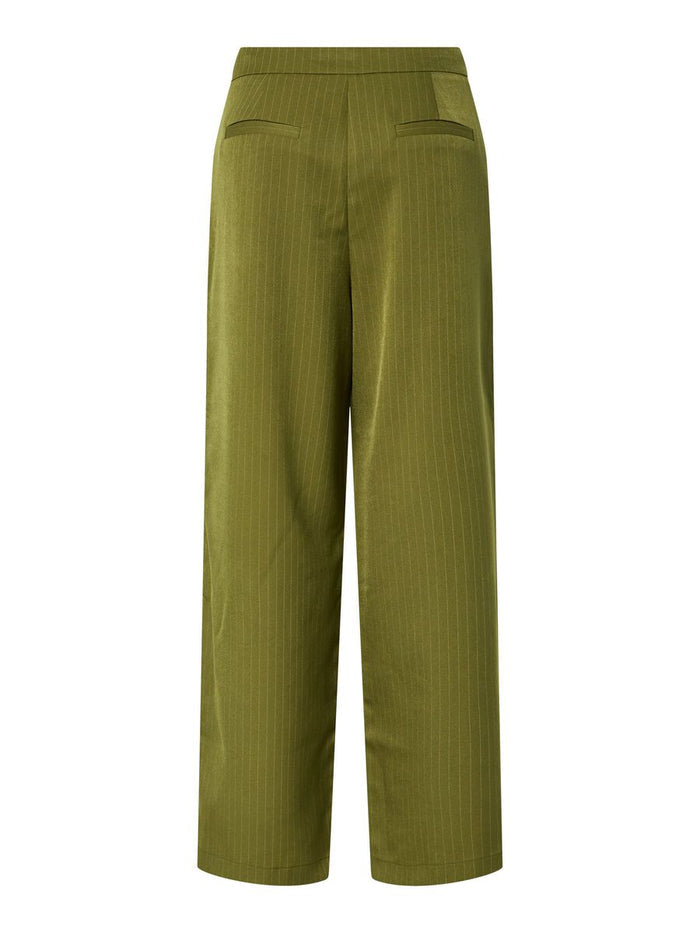 Faye Pinstripe Pants (Sphagnum)