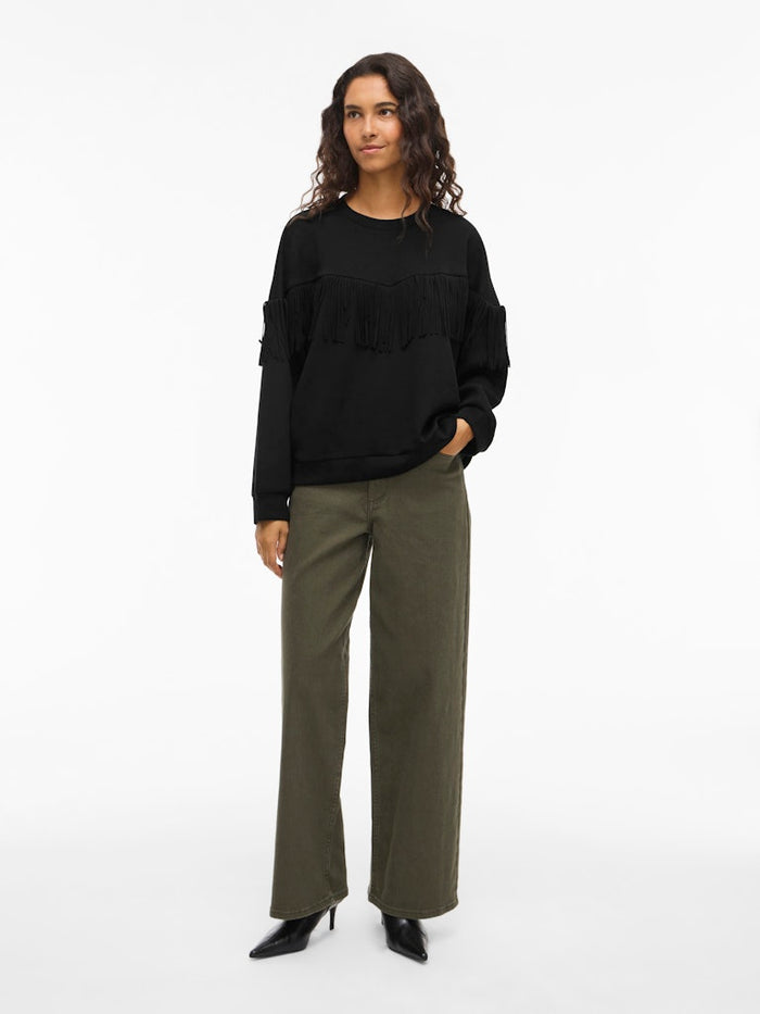 Fergie Fringe Sweater (Black Beauty)