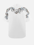Floral and Logo Daicock Print Relax Fit Short-Sleeve Shirt