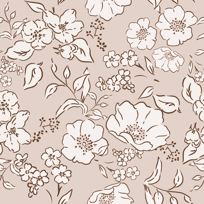 Floral Josie Latte - Family Fabrics B.V.