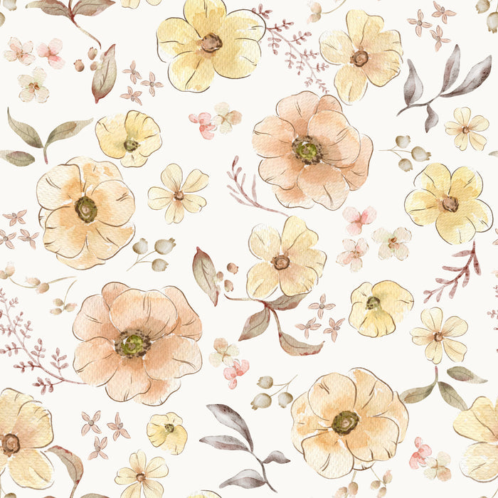 Floral Linda Bliss Offwhite - Family Fabrics B.V.