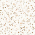 Floral Malin Brown Offwhite - Family Fabrics B.V.