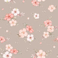 Floral Nalani Peach Mocca - Family Fabrics B.V.