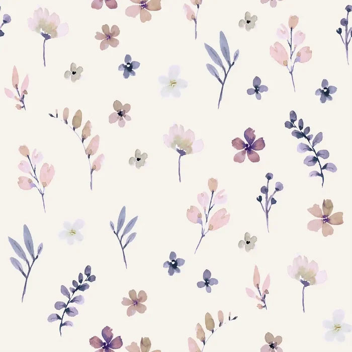 Flower Karla Blue Yellow - Family Fabrics B.V.