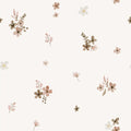 Flower Karla Offwhite Brown Small - Family Fabrics B.V.