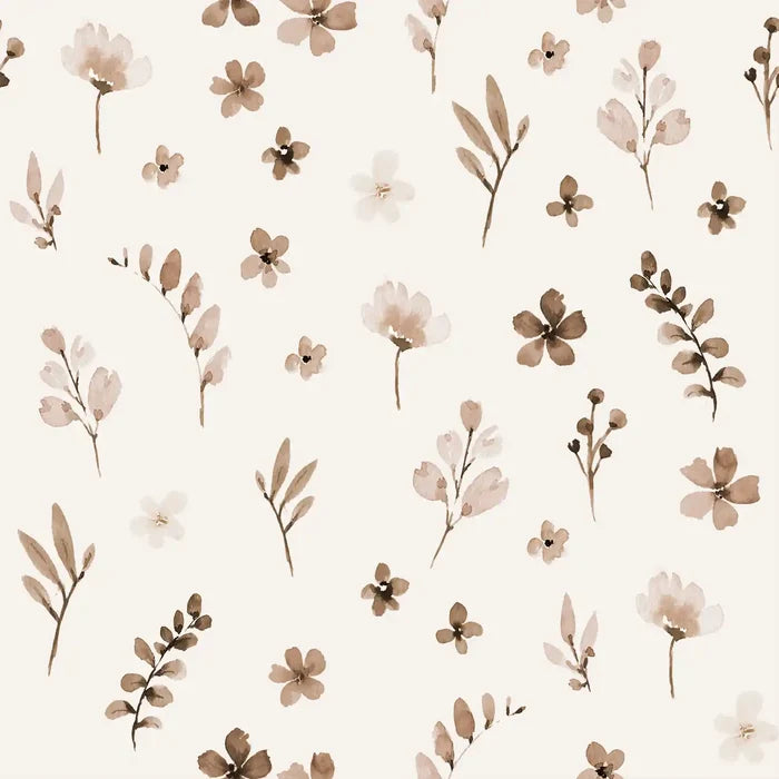 Flower Karla Sepia - Family Fabrics B.V.