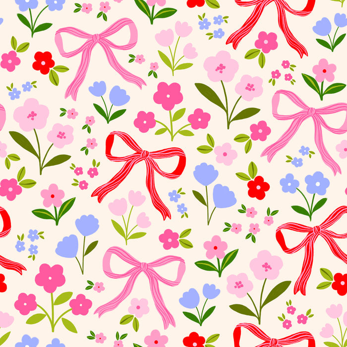 Flowers and Bows_v1 - Family Fabrics B.V.