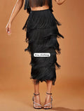 Fringe Trim Skirt