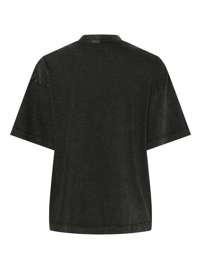 Gabbie Oversized T-Shirt (Black/Grateful)