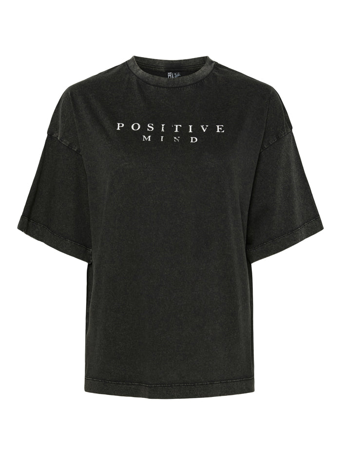 Gabbie Oversized T-Shirt (Positive/Black)