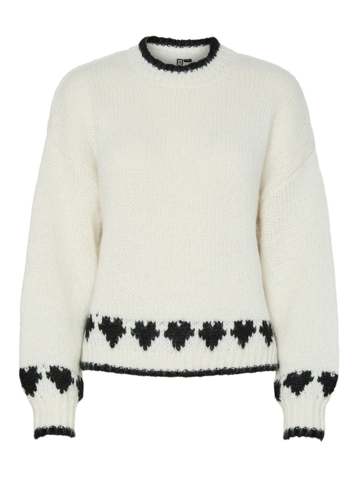 Genie Knit Jumper (Cloud Dancer/Black)