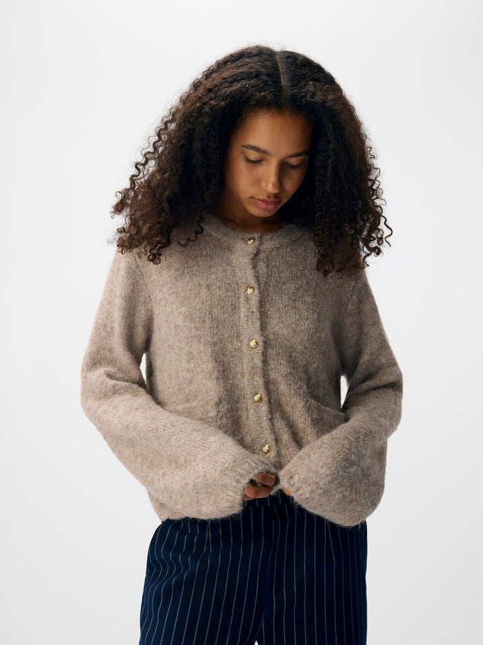 Gia Knit Cardigan (Humus/Melange)