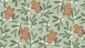 Gingerbread & Mistletoe Green - Family Fabrics B.V.