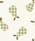 Gingham Pears Green Small - Family Fabrics B.V.