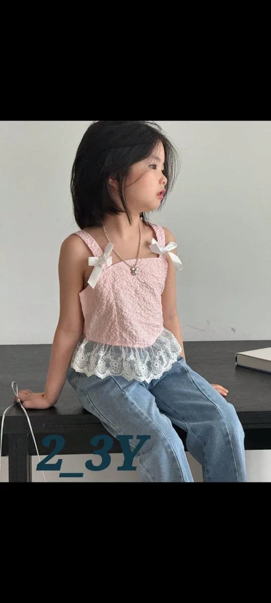 Girls Lace Trim Camisole Top â€“ Summer Style (2â€“3Y)