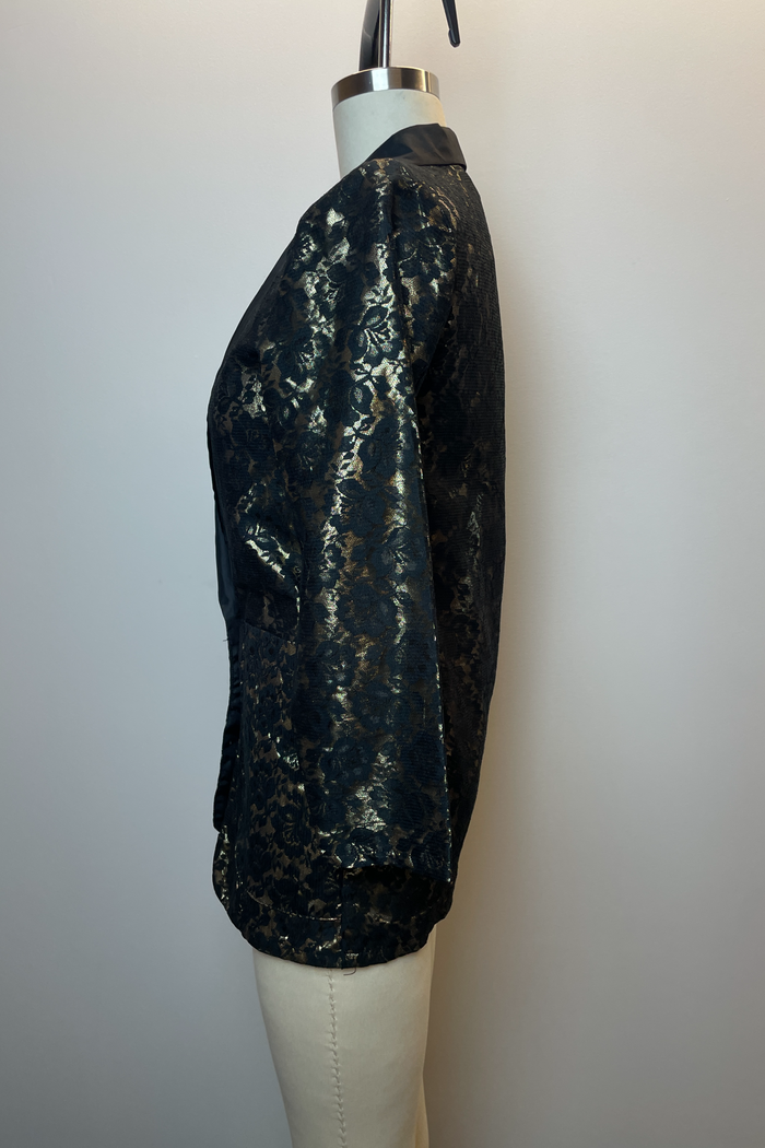 G.J. SPORT ACTION Lace and Lurex Blazer image 3