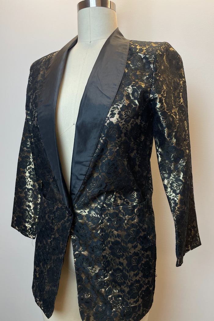 G.J. SPORT ACTION Lace and Lurex Blazer image 4