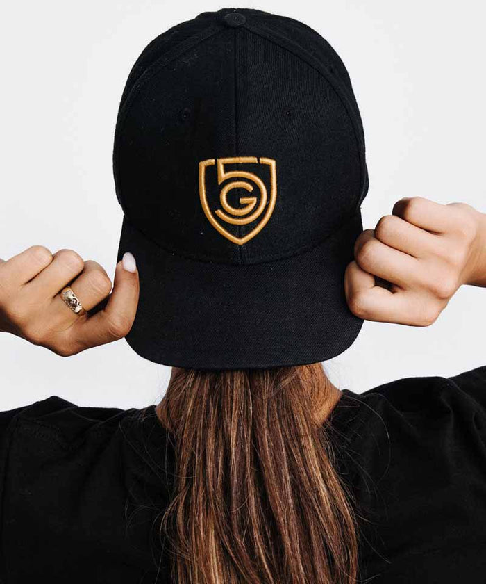 Goal Five - G5 Flat Billed Snap Back Hat - Black - View 4