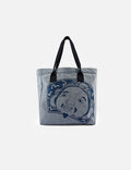Godhead and Seagull Jacquard Denim Tote Bag