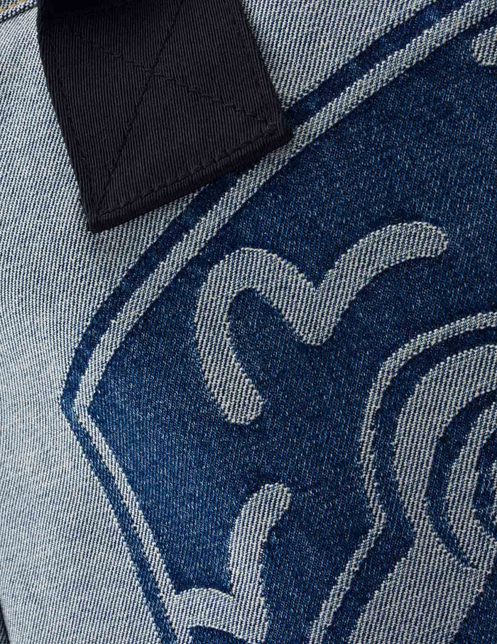 Godhead and Seagull Jacquard Denim Tote Bag