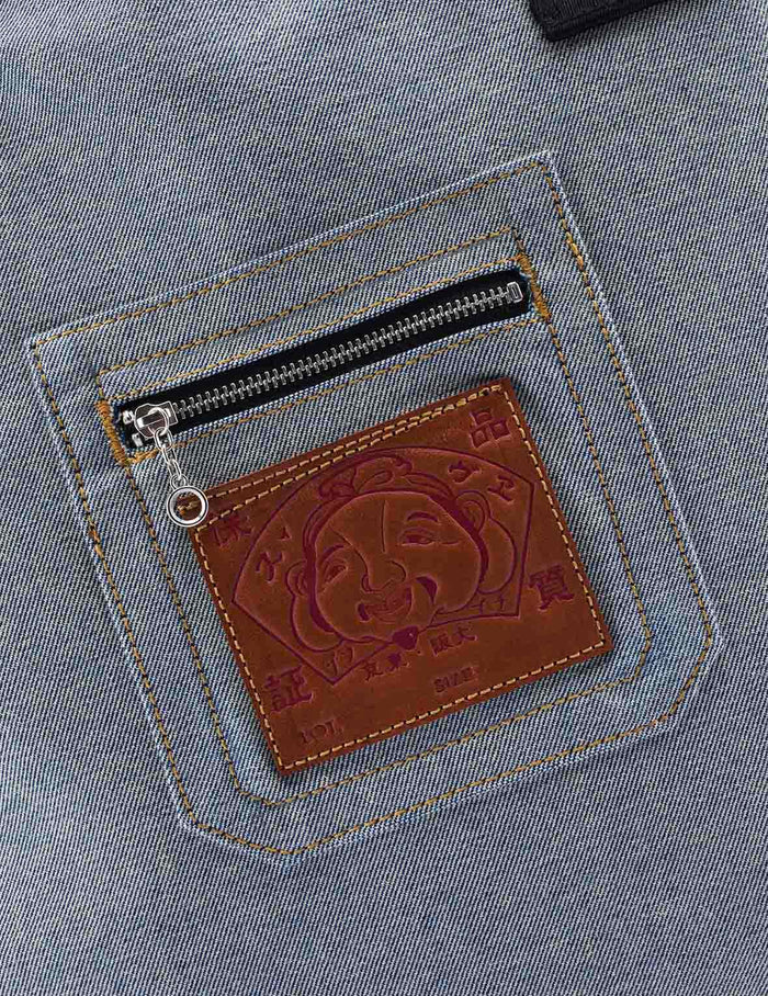 Godhead and Seagull Jacquard Denim Tote Bag