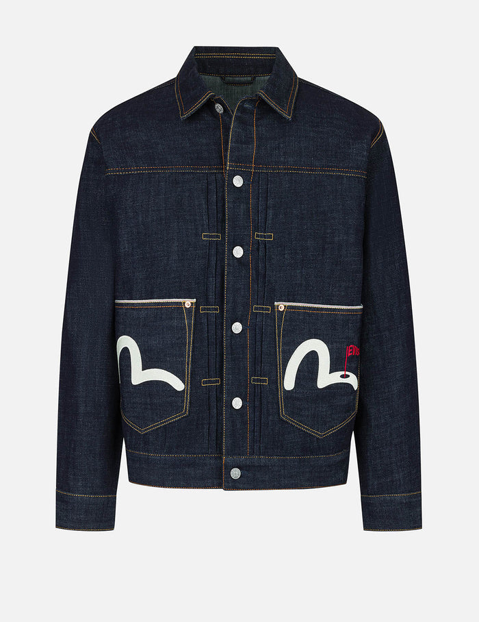 Godhead Golfing Print Regular Fit Denim Jacket