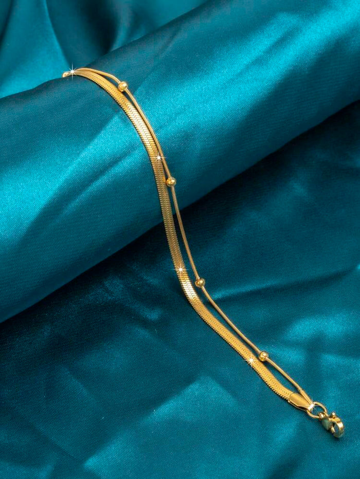 Gold Snake Chain Anklet for Women