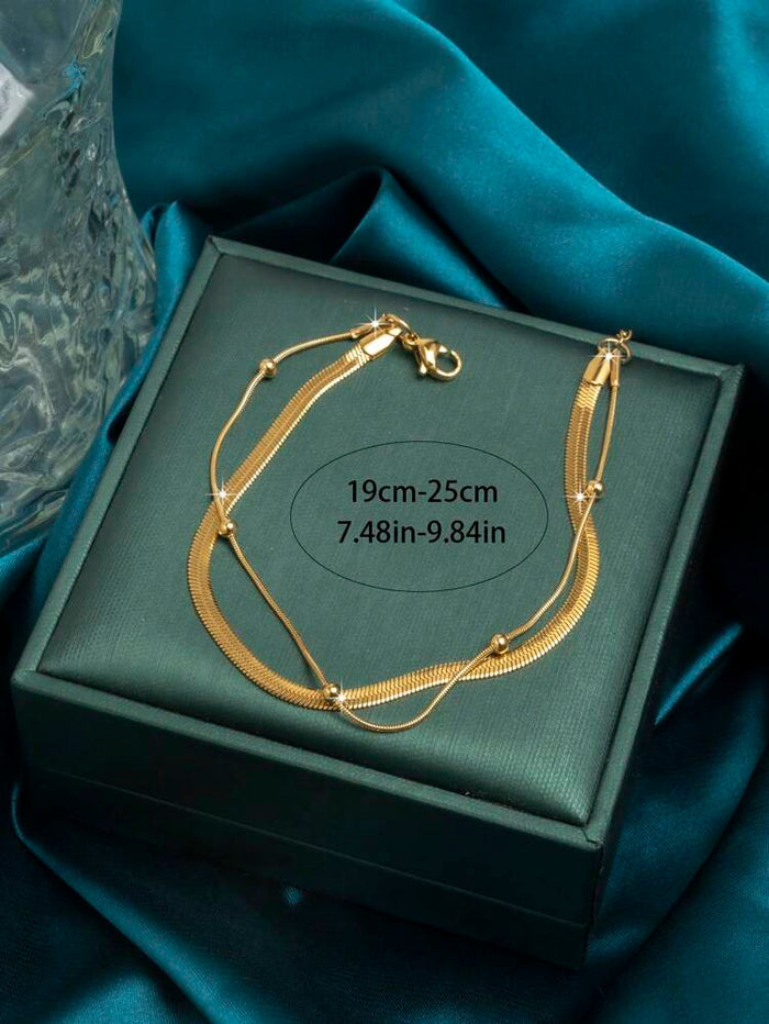 Gold Snake Chain Anklet for Women