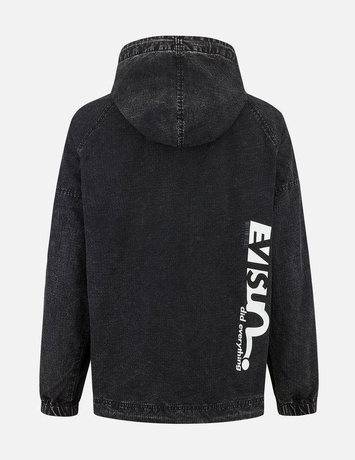 Graffiti Logo Relax Fit Half-Zip Hood Jacket