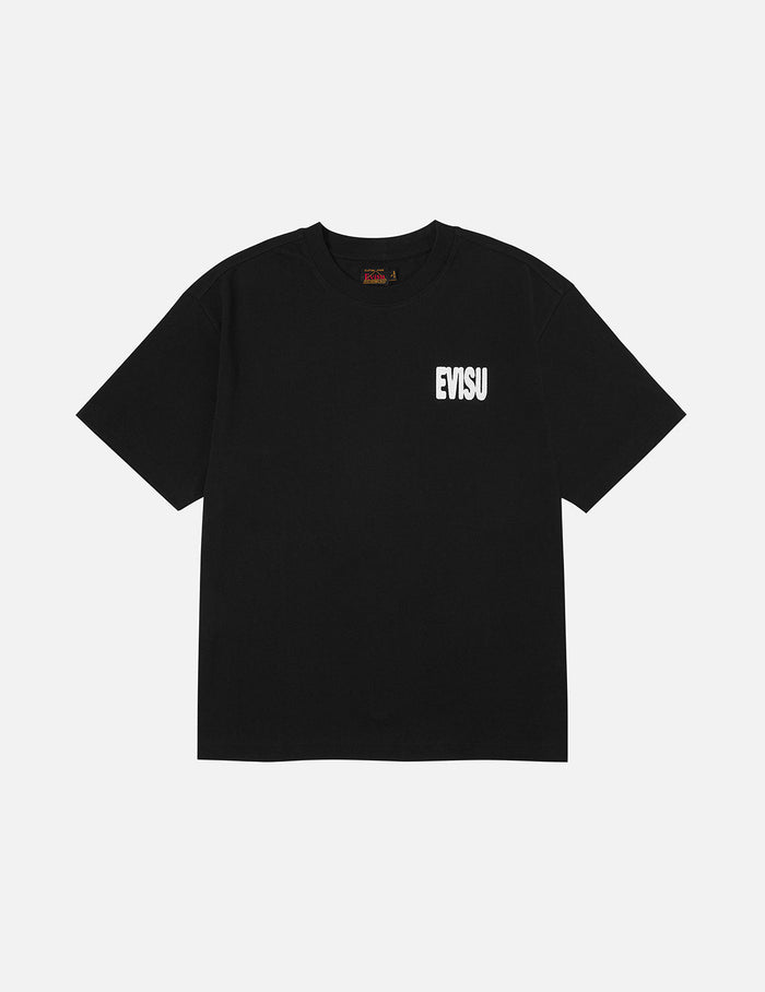 Graffiti-style Daicock Print Relax Fit T-shirt