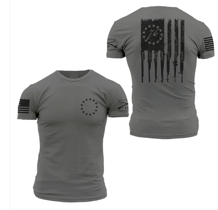 GRUNT STYLE - Betsy Rifle Flag T-shirt